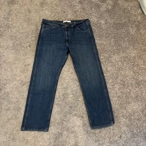 Wrangler Premium Quality‎ Dark Wash Regular Jeans Size 40x30 EUC